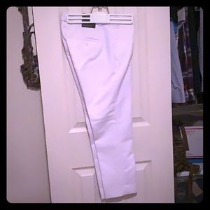Crop white pants